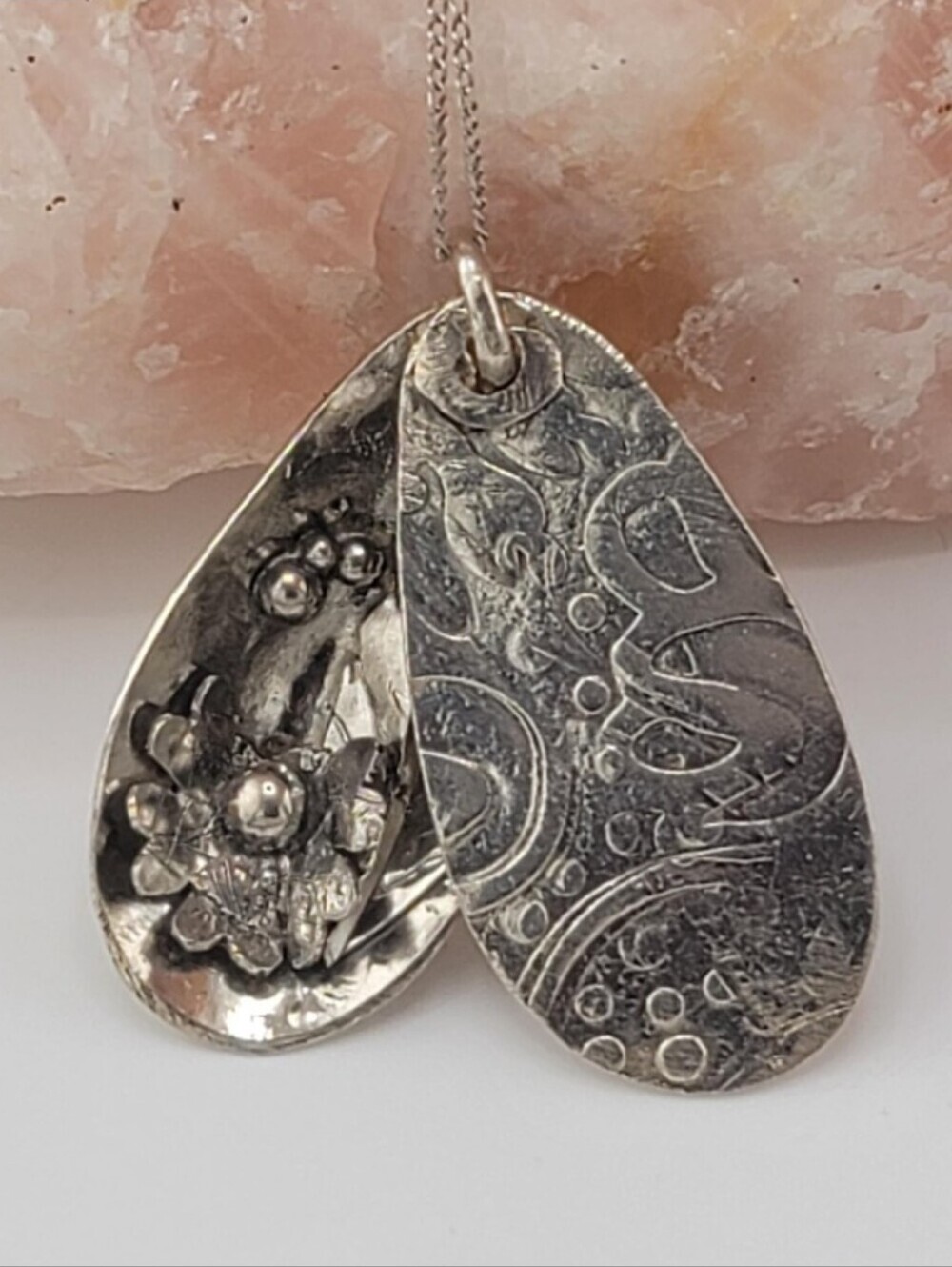 SECRET GARDEN PENDANT HANDMADE IN STERLING SILVER METAL